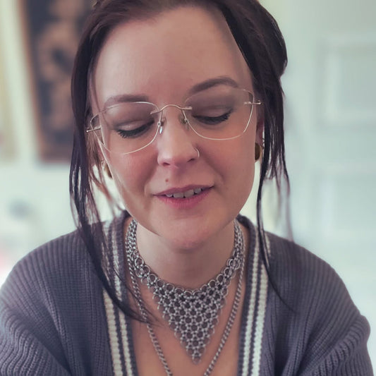 Necklace - Statement Chainmail Necklace