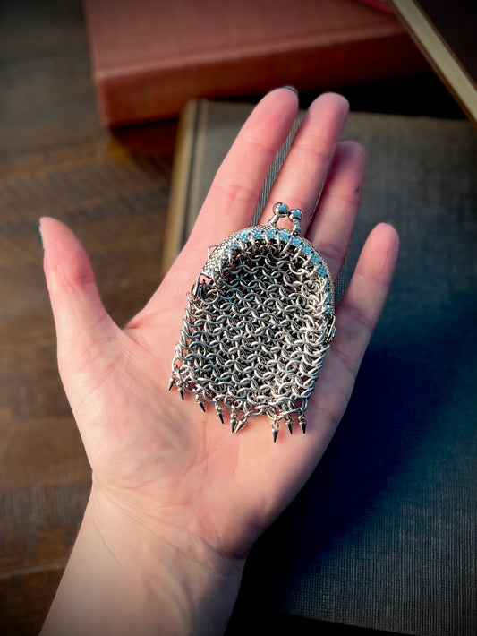 Acorn Purse with Spike Fringe