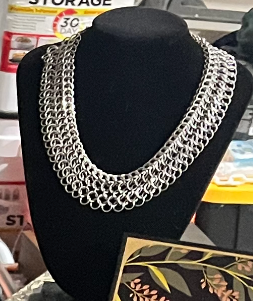 Necklace - Statement Chainmail Choker